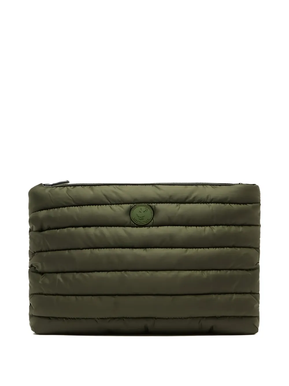 Save The Duck Thalasse Quilted Clutch Bag In Green