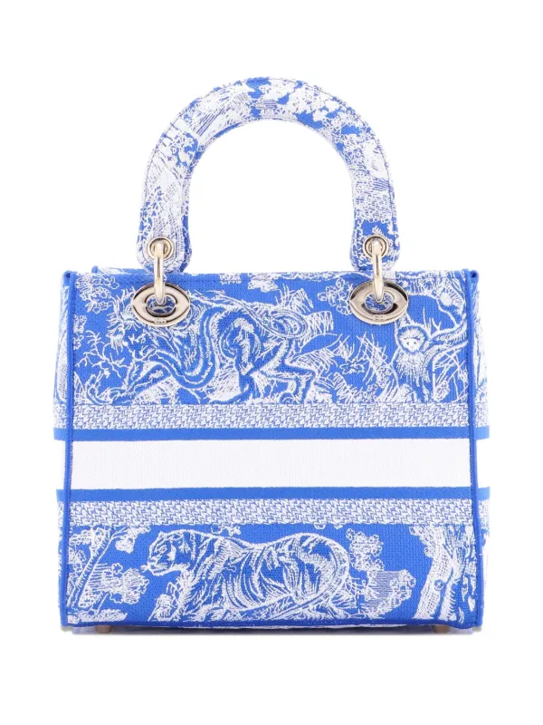 Christian Dior Pre-Owned Toile De Jouy Lady D-Lite Bag Embroidered