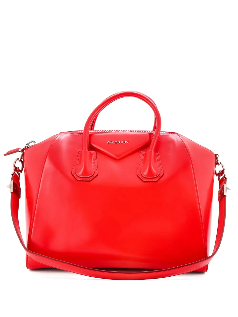Givenchy Pre-Owned Antigona Bag Glazed Leather Medium satchel | Red | Image 1