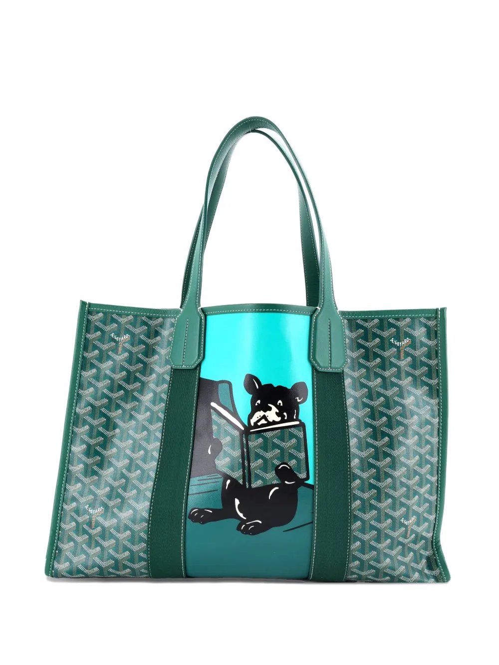 Pre-owned Goyard Villette Printed Coated Canvas Mm Tote Bag