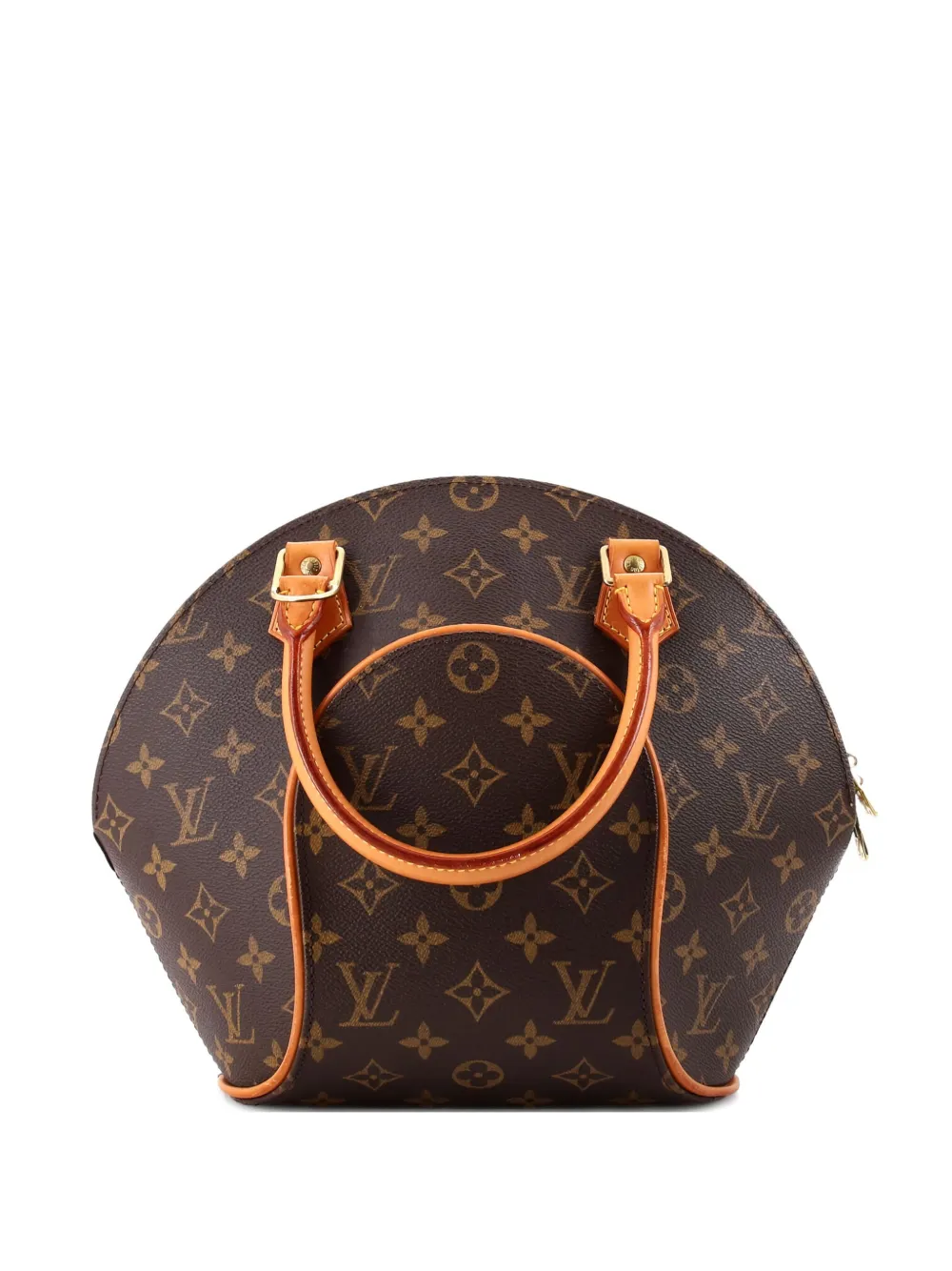Pre-owned Louis Vuitton Ellipse Bag Monogram Canvas Pm Satchel In Brown