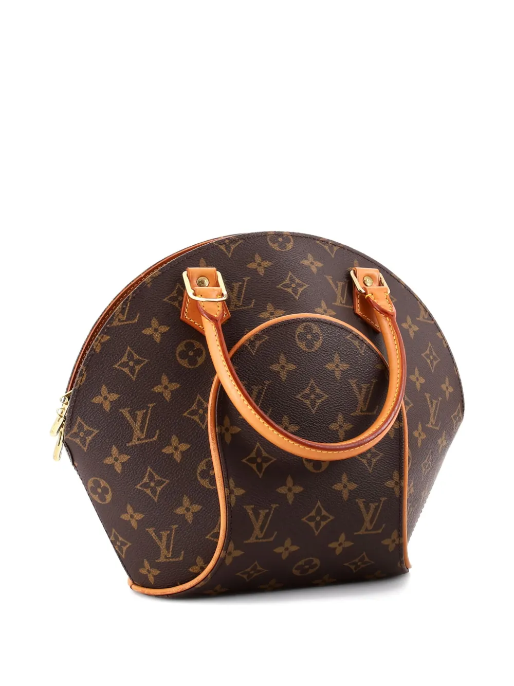 Pre-owned Louis Vuitton Ellipse Bag Monogram Canvas Pm Satchel In Brown