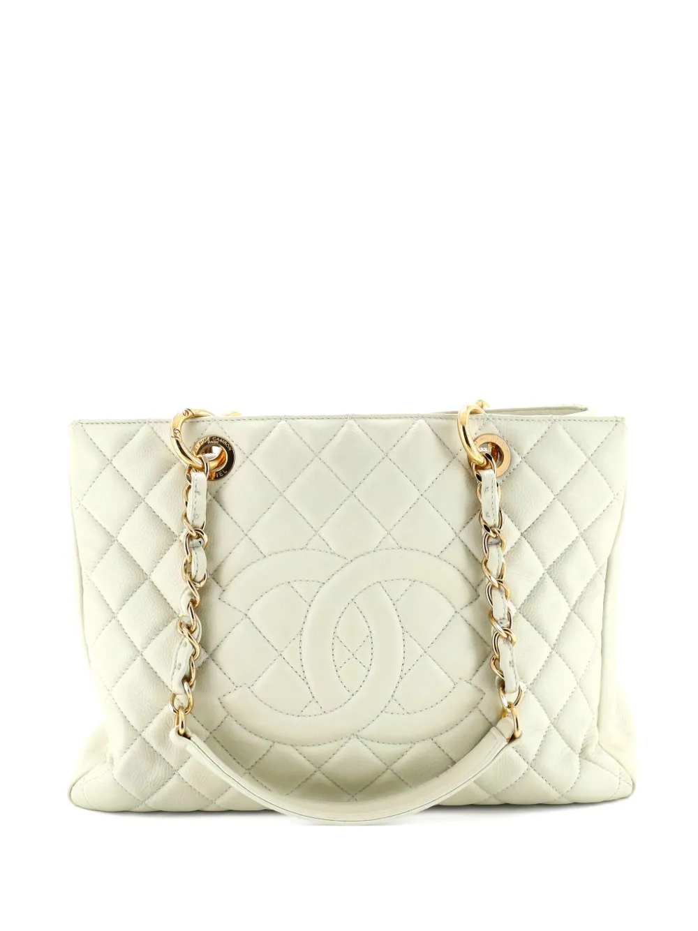 CHANEL Pre-Owned Grand Shopping Quilted Caviar tote bag - ホワイト