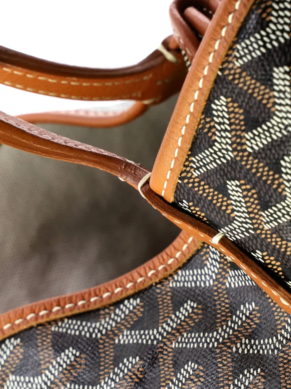 Pre-owned Goyard Saint Louis Coated Canvas Pm Tote Bag