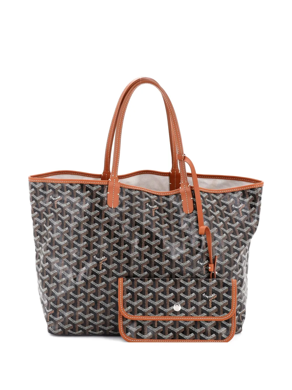 Pre-owned Goyard Saint Louis Coated Canvas Pm Tote Bag
