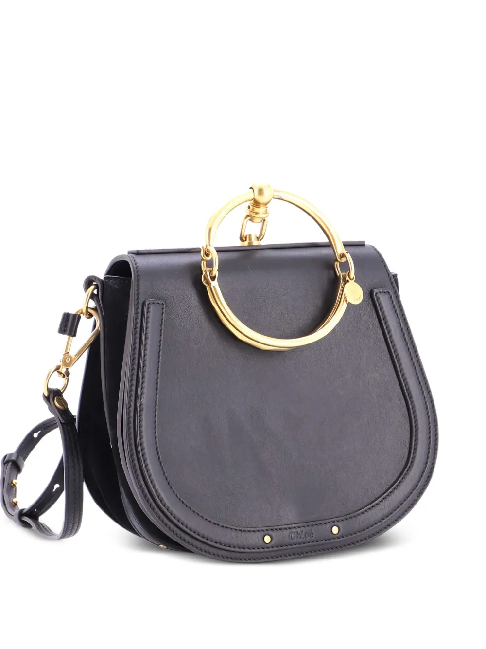 Chloé Pre-Owned Nile Leather Medium crossbody bag - ブラック Chloé Pre-Owned Nile Leather Medium crossbody bag - ブラック