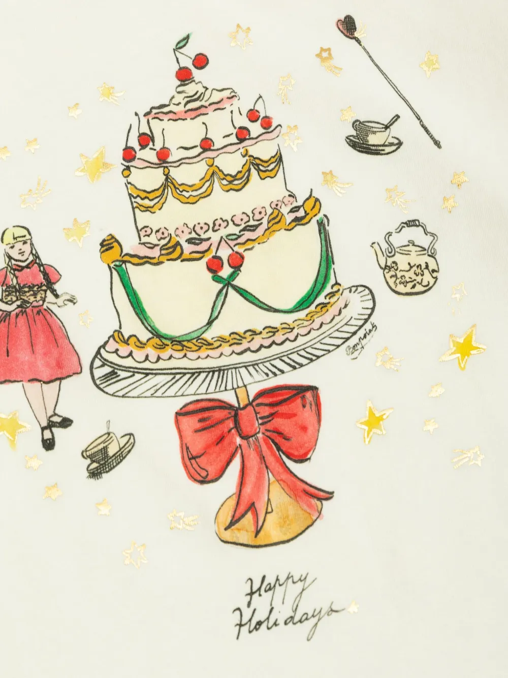 Bonpoint Tidjiane top met print Wit