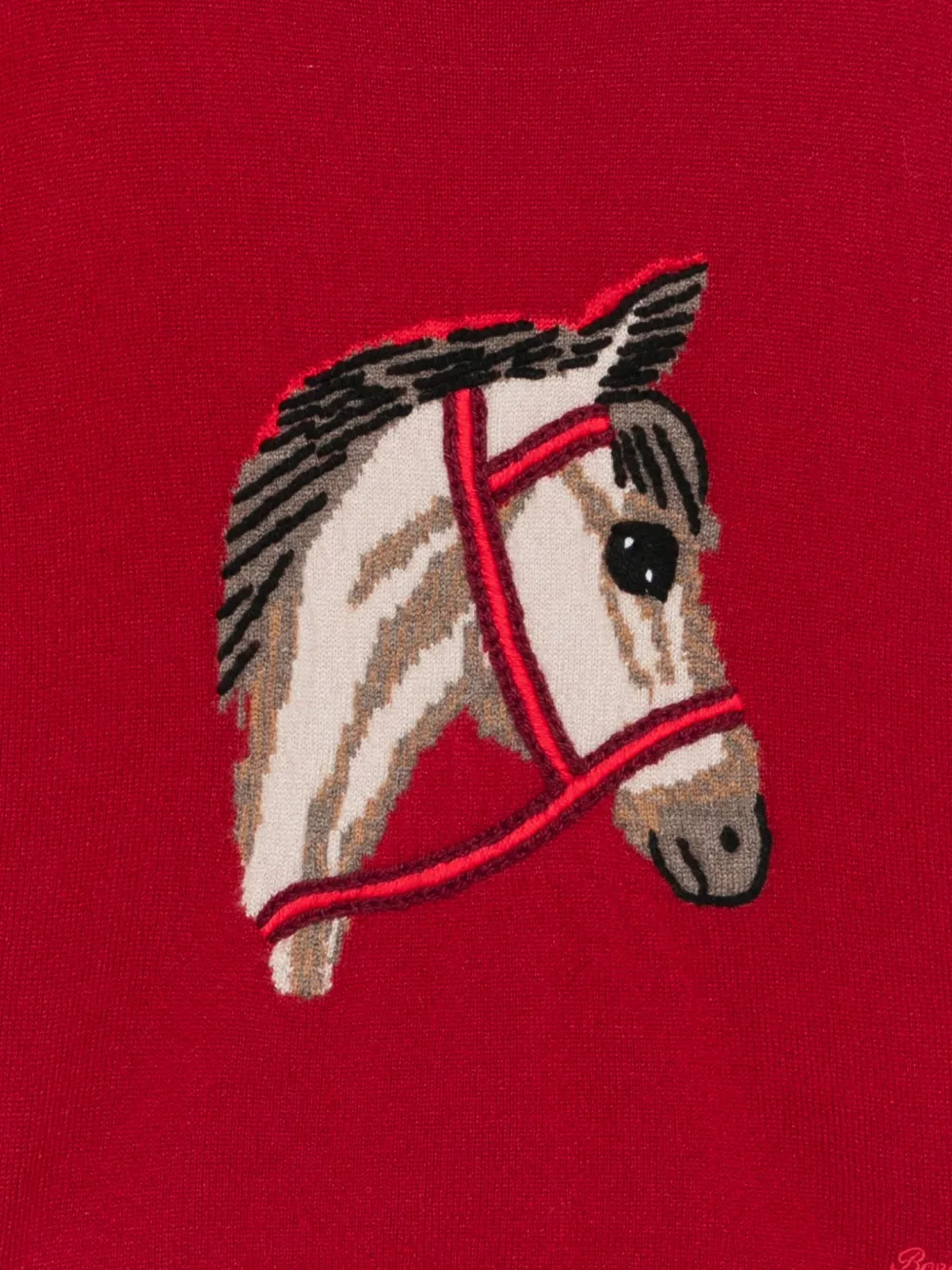 Bonpoint Jason top met grafische paardenprint Rood