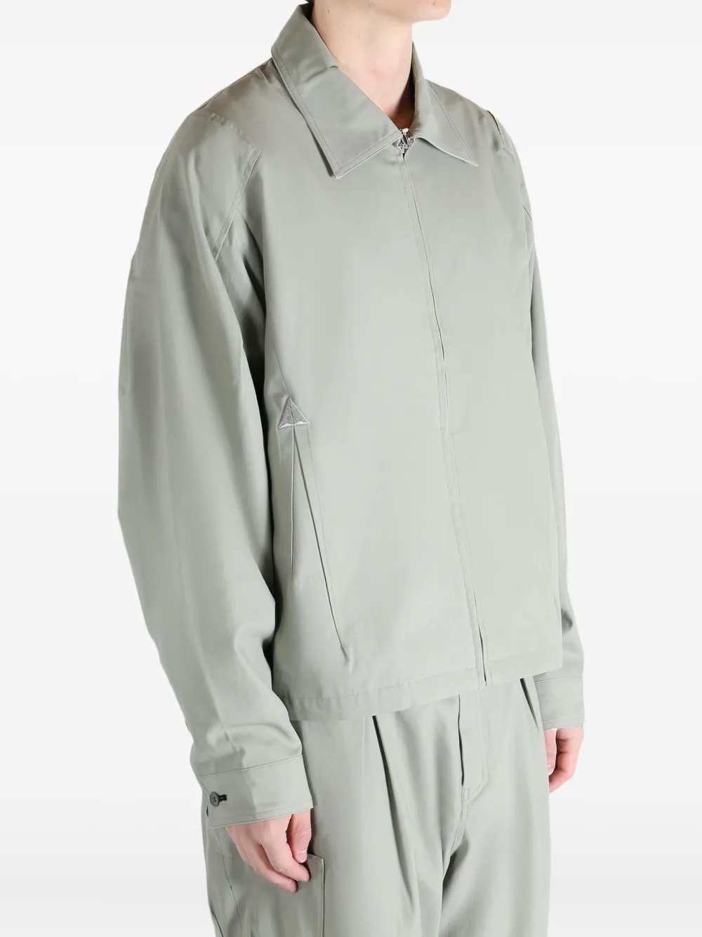 Asics X Mirbelioids Back Pleats Shirt Jacket In Neutral