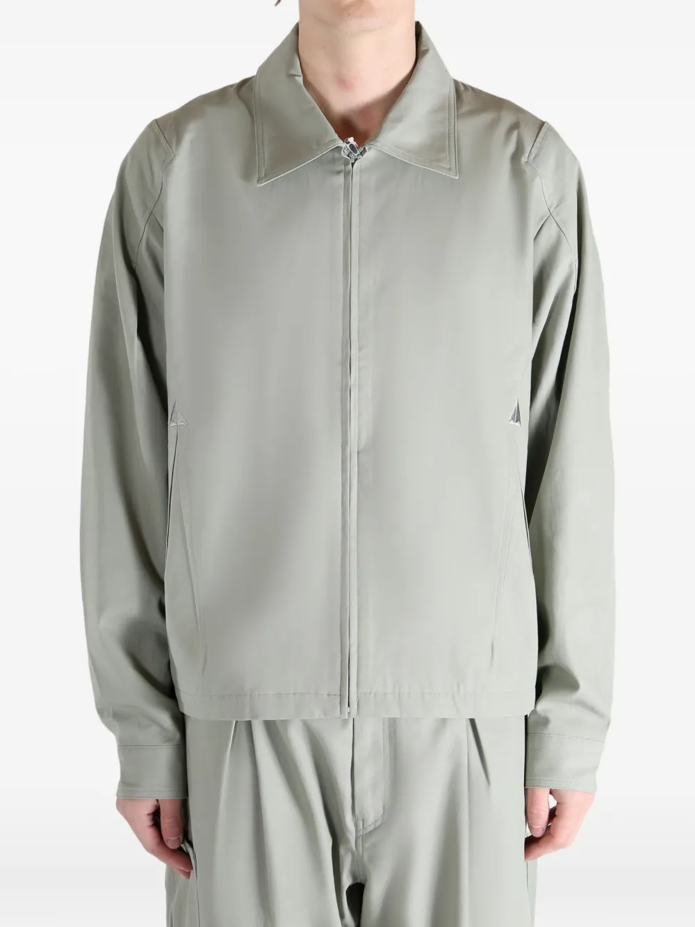 Asics X Mirbelioids Back Pleats Shirt Jacket In Neutral