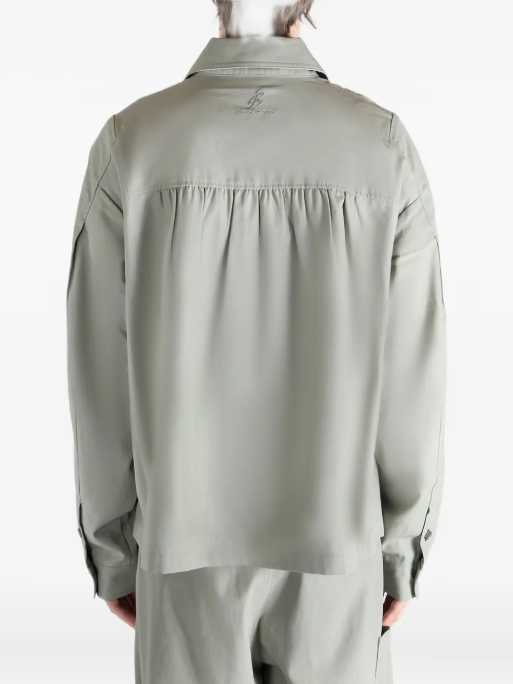 Asics X Mirbelioids Back Pleats Shirt Jacket In Neutral