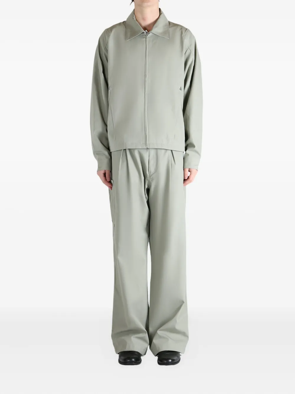 Asics X Mirbelioids Back Pleats Shirt Jacket In Neutral