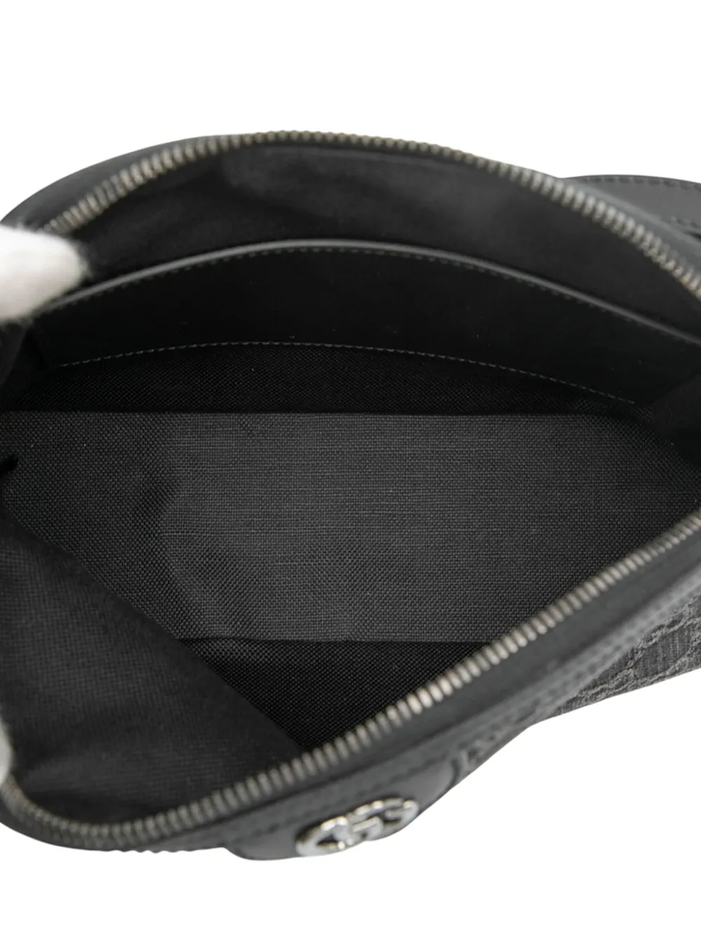 Pre-owned Gucci 2016-2025 Small Gg Denim Ophidia Dome Crossbody Bag