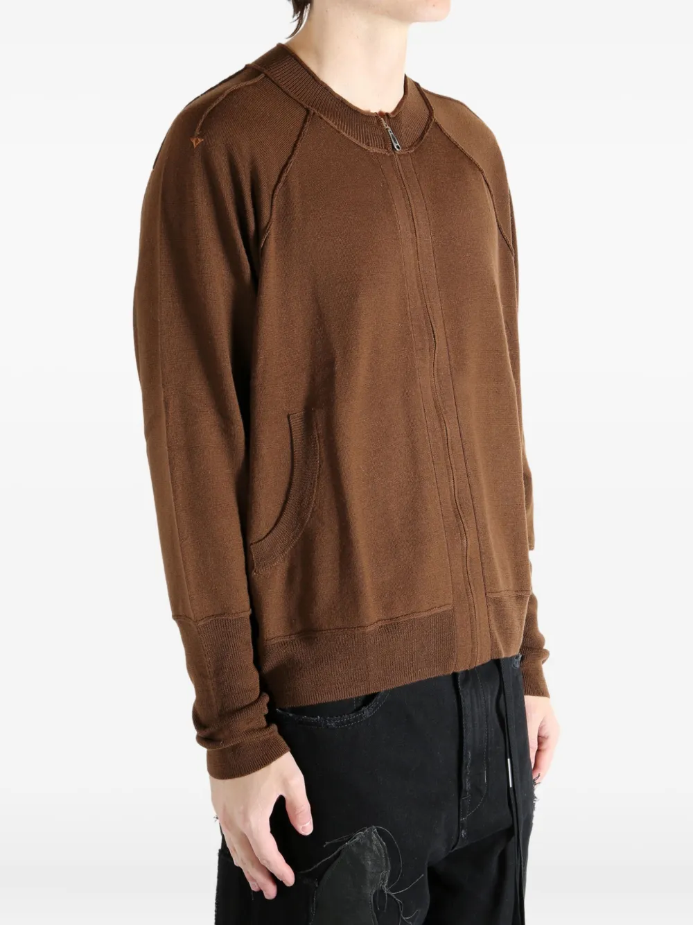 Asics X X Kiko Kostadinov Novalis Front Pockets Cardigan In Brown