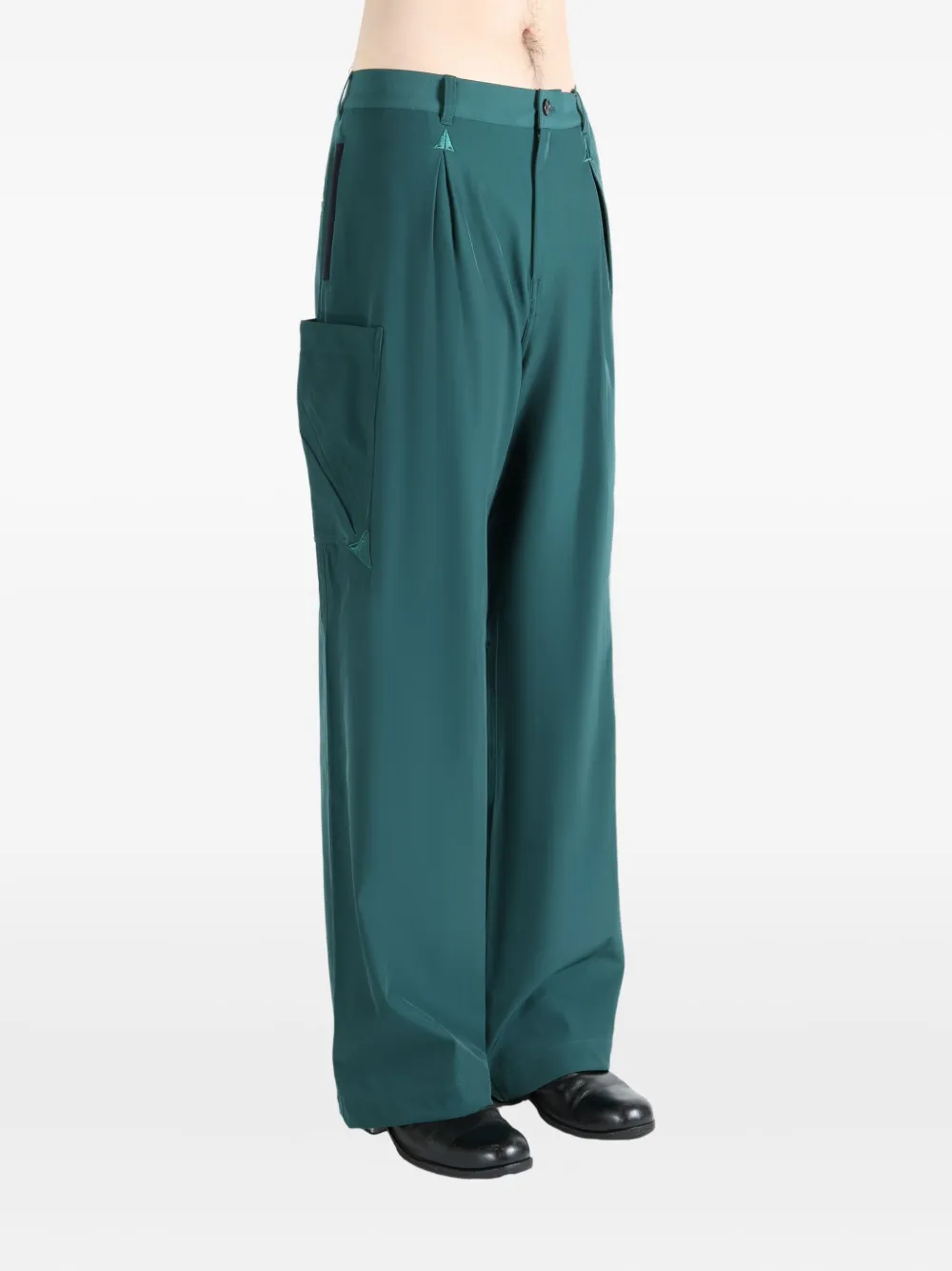 Asics X  X Kiko Kostsdinov Novalis Pocket Pleated Trousers In Green