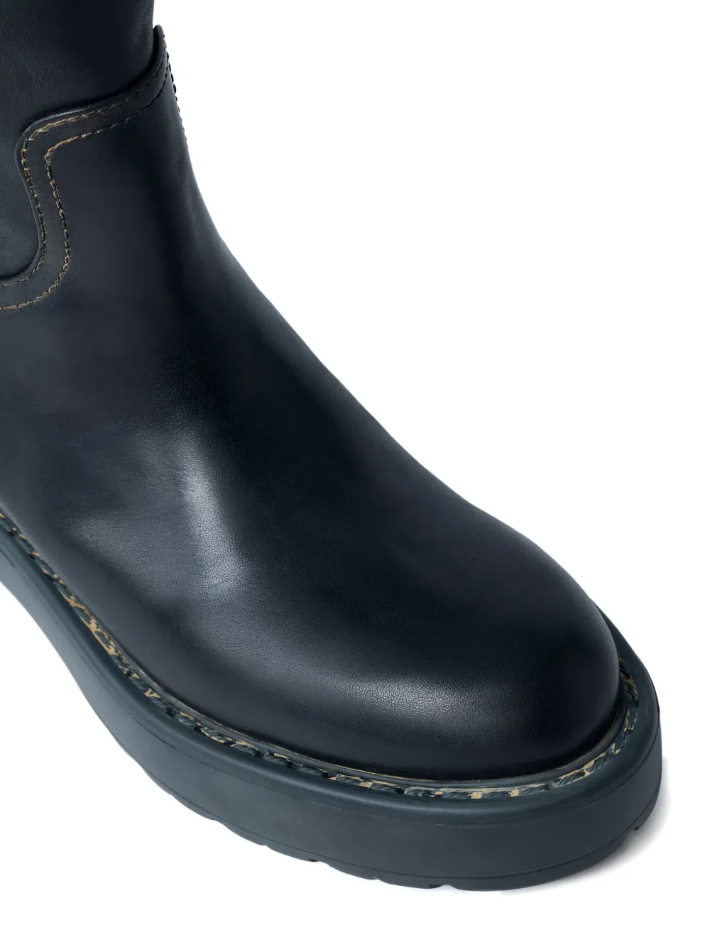 Miu 55mm logo boot Zwart