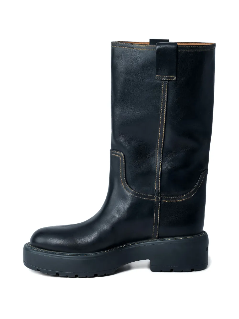 Miu 55mm logo boot Zwart