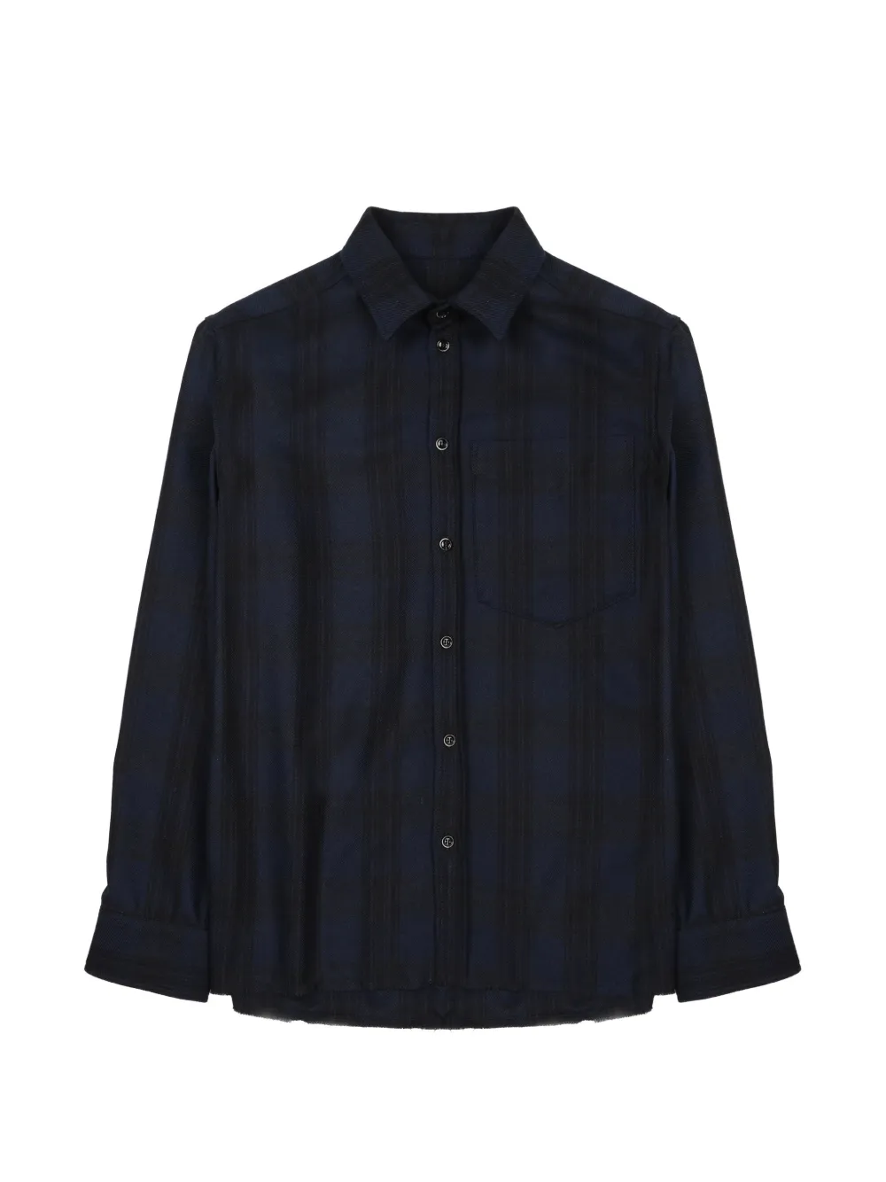 Nine In The Morning check-pattern chest-pocket shirt - Blu