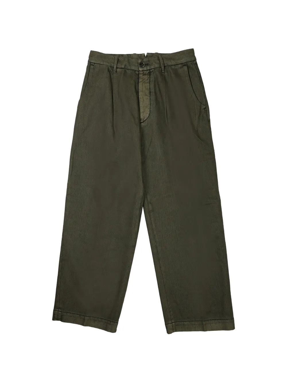 Nine In The Morning pleated straight-leg trousers - Verde
