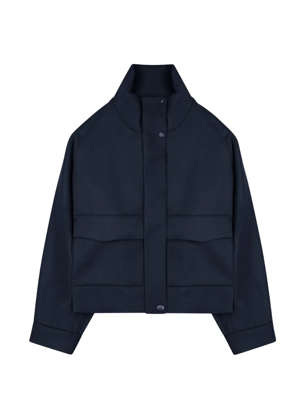 Nine In The Morning high-neck press-stud jacket - Blau