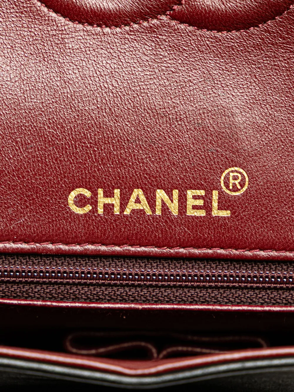 Pre-owned Chanel 1989-1991 Medium Tall Classic Lambskin Double Flap Shoulder Bag In Black