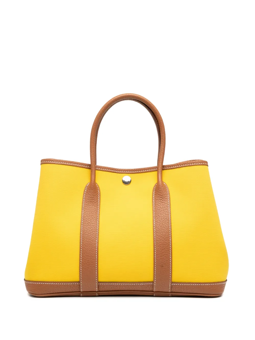 Pre-owned Hermes 2019 Toile And Negonda Garden Party 30 Tote Bag