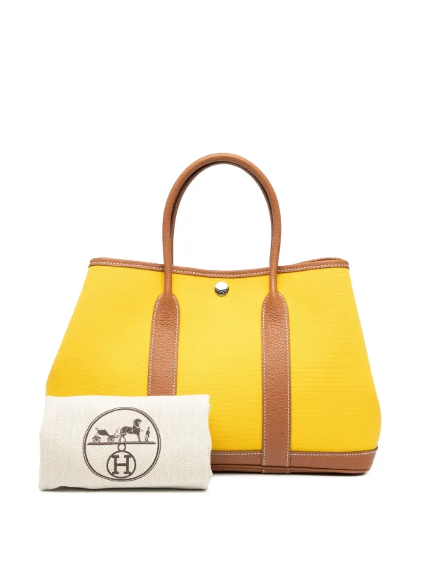 Hermès Pre-Owned 2019 Toile And Negonda Garden Party 30 Tote Bag