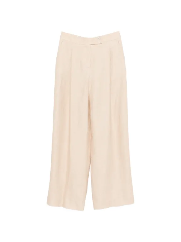 Eleventy Button-closure Trousers in Neutrals