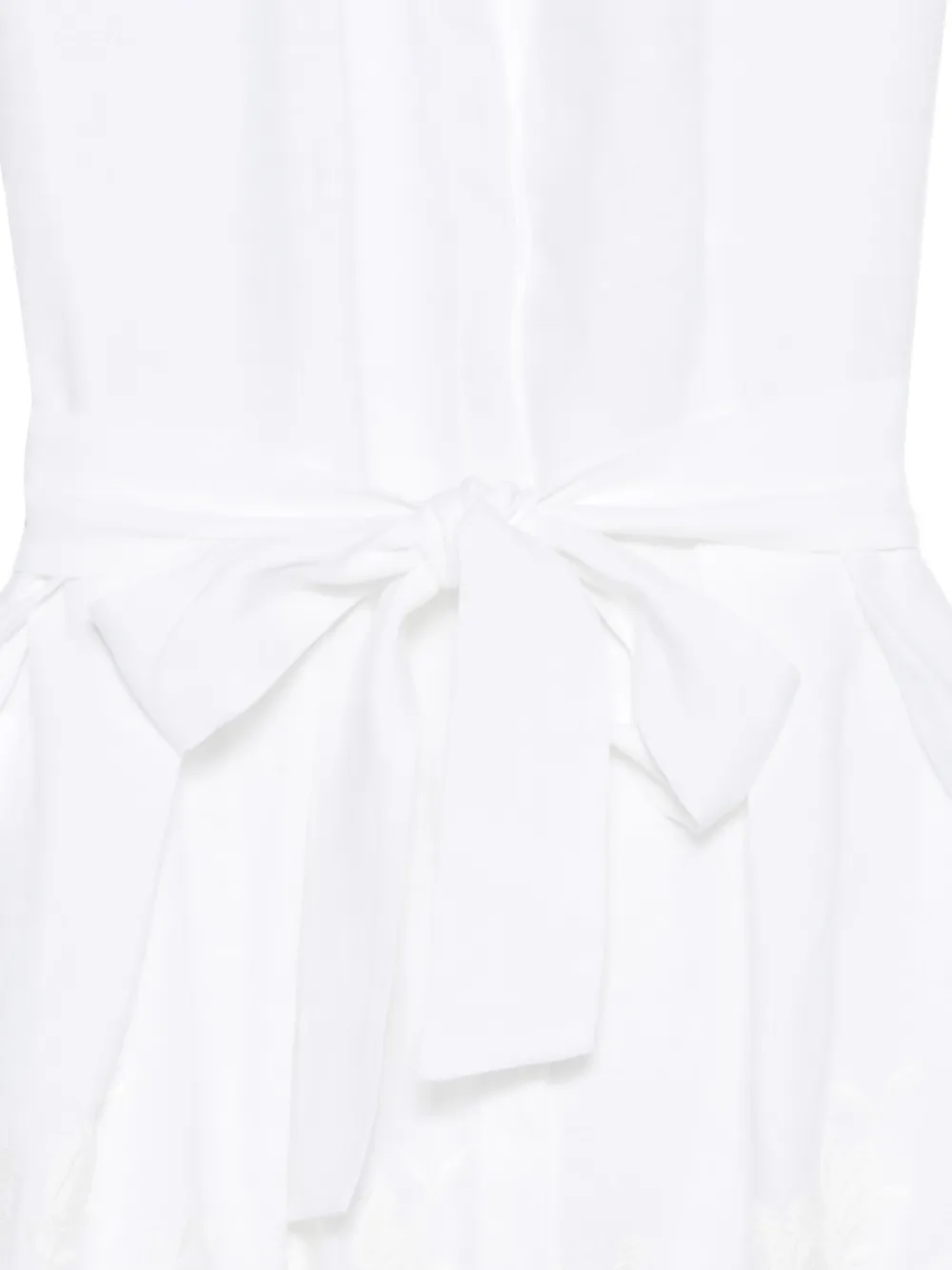 Eleventy Jurk met gestrikte taille Wit