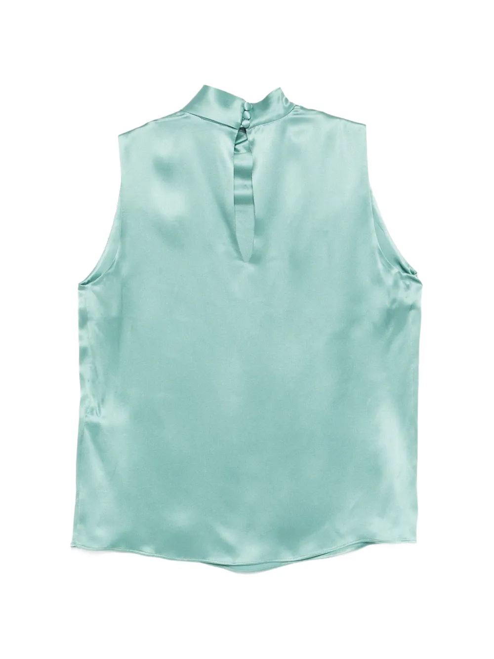  Eleventy Draped Mock-neck Blouse - Blue 