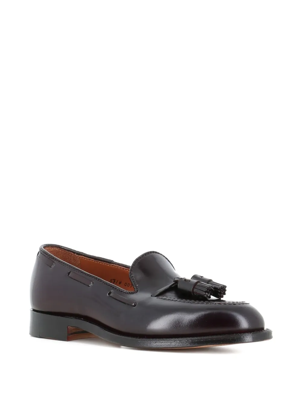 Alden Leren loafers met kwastjes - Bruin