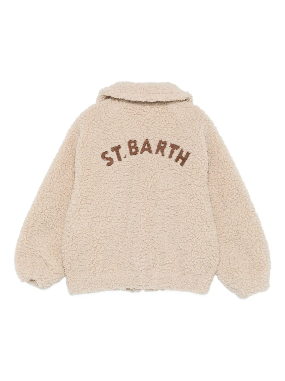 MC2 Saint Barth Kids Abel Jr Teddy collared zip jacket | Girls Bomber Jackets | Image 2