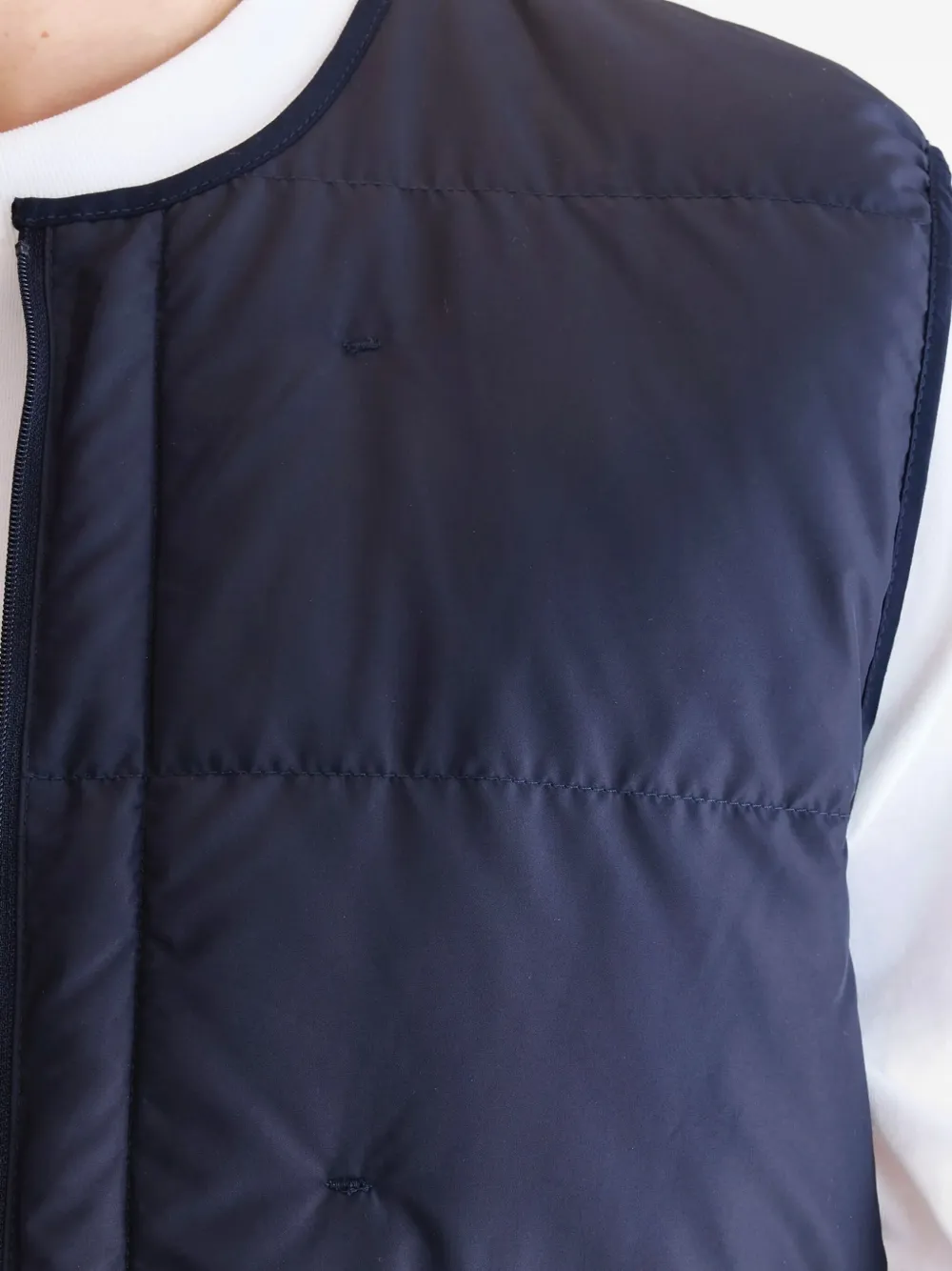 Bellerose Hoch Quilted Zip-fastening Gilet In Blue