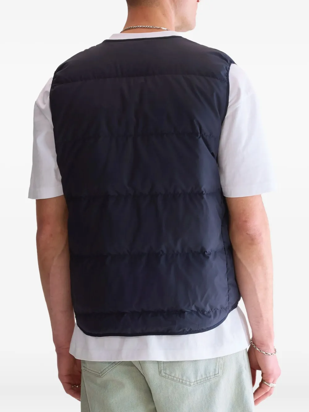 Bellerose Hoch Quilted Zip-fastening Gilet In Blue