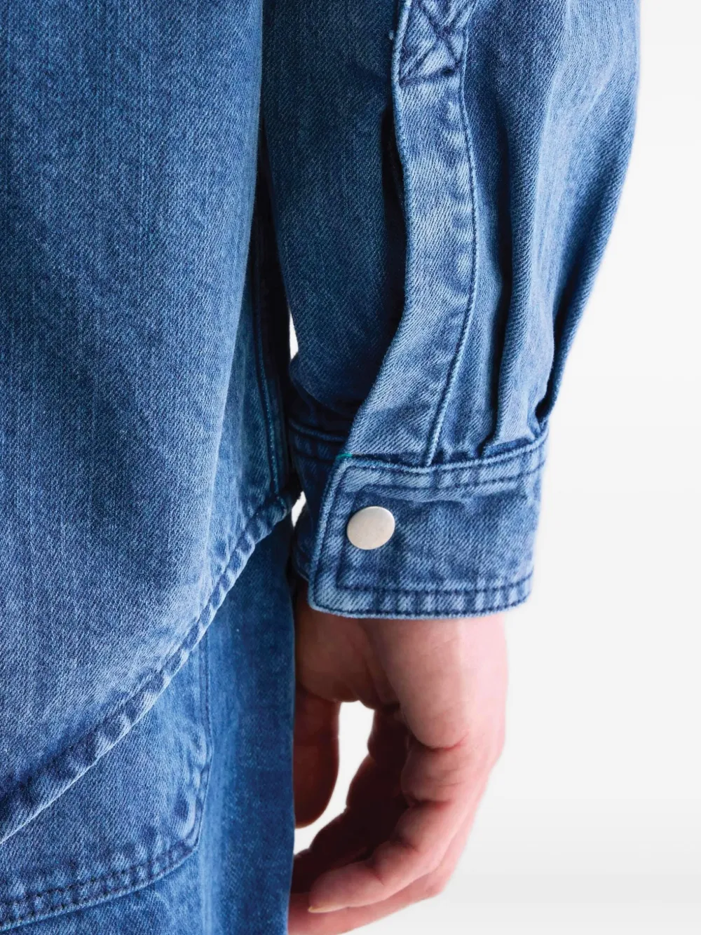 Bellerose Poach Pocket-chest Shirt In Blue