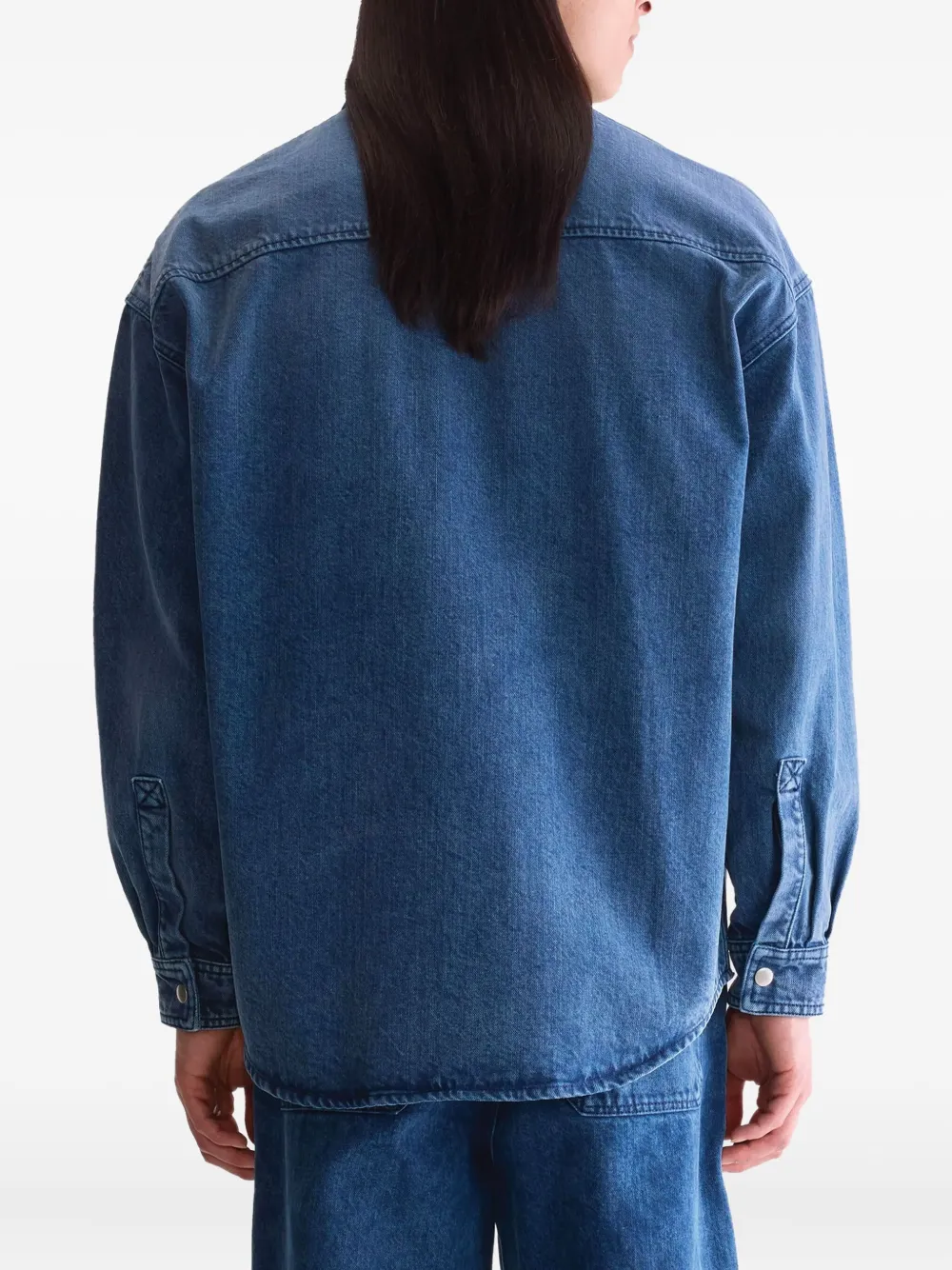 Bellerose Poach Pocket-chest Shirt In Blue