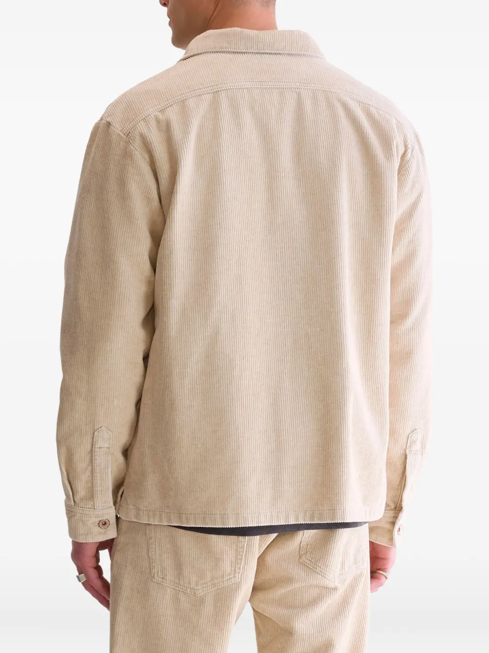 Bellerose Goney Pocket-chest Corduroy Shirt In Neutral