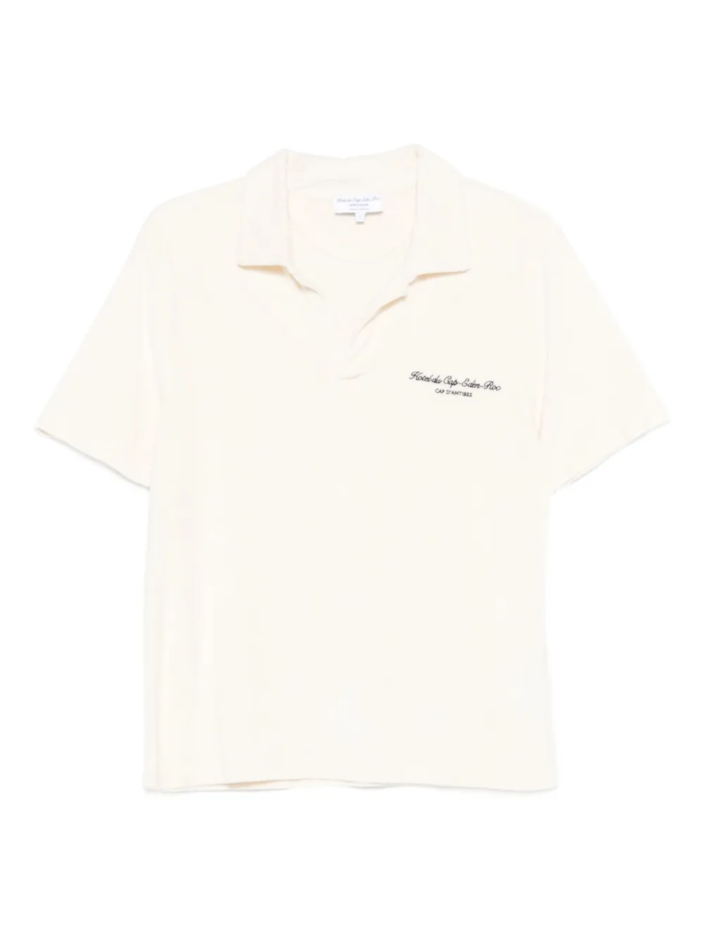 Sporty & Rich Eden Script Poloshirt - Nude