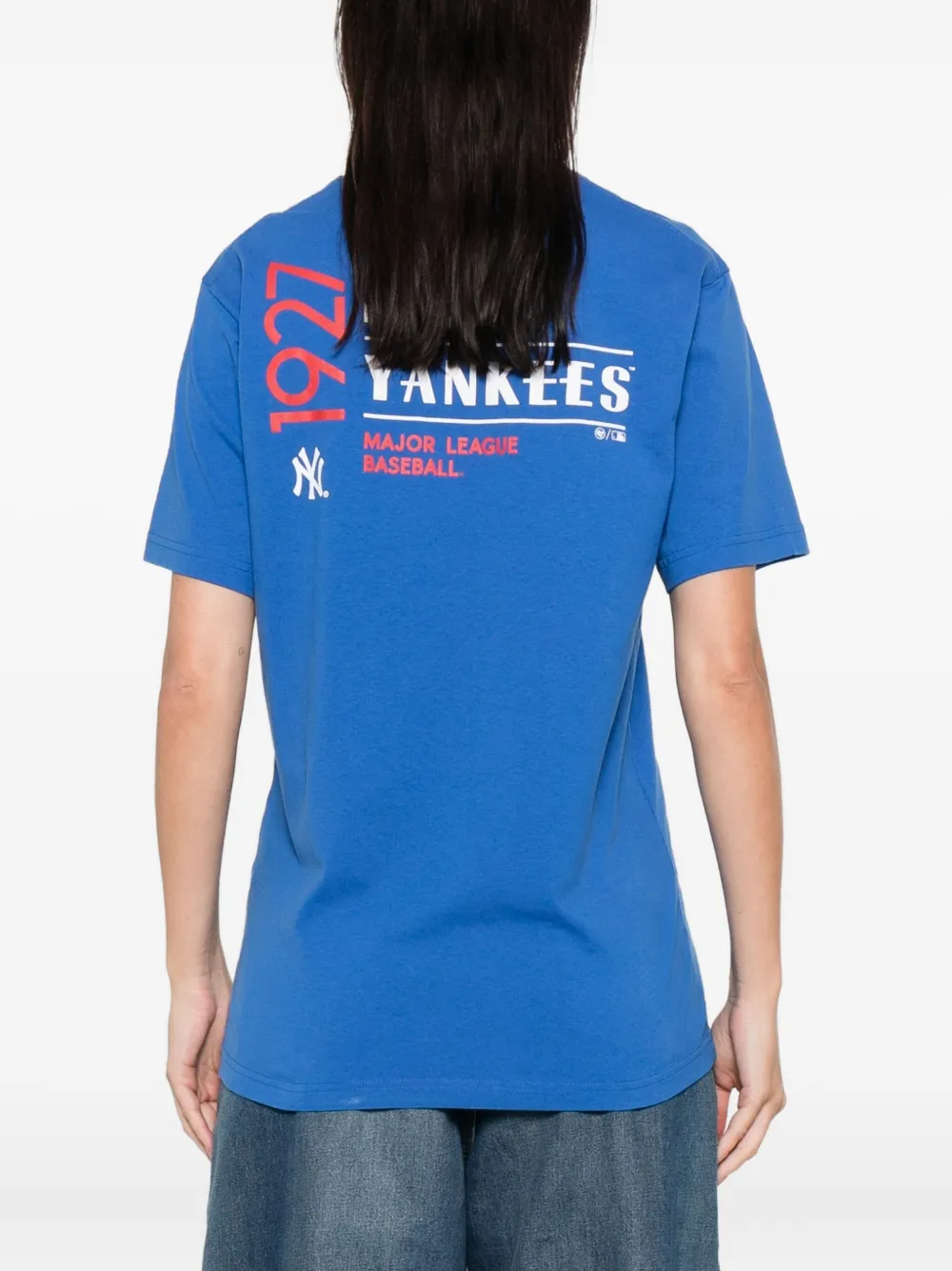 Sporty & Rich Champions T-shirt met ronde hals Blauw