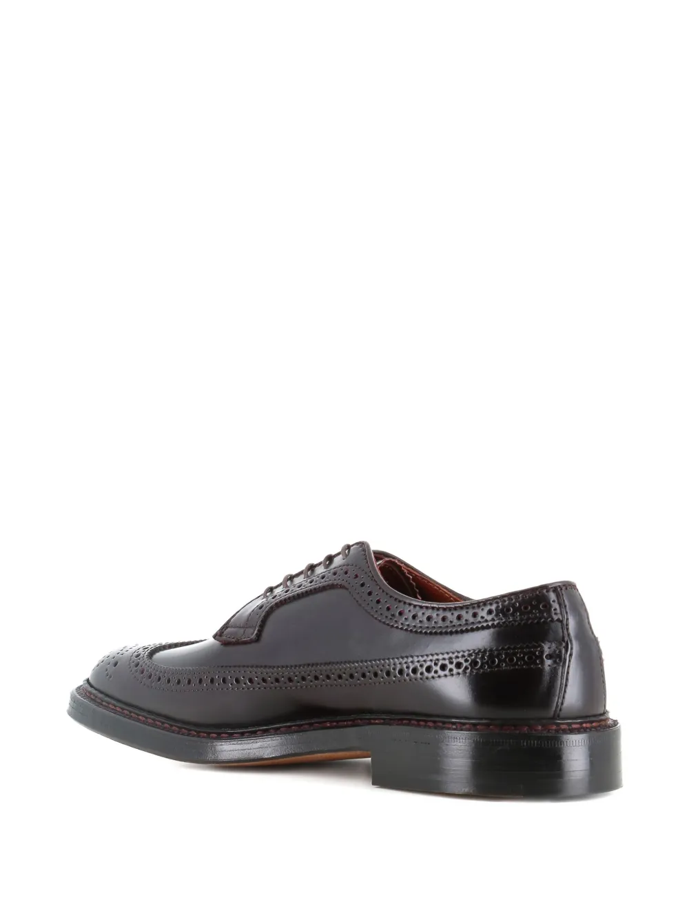 Alden Wingtip derby schoenen met geperforeerde details Bruin