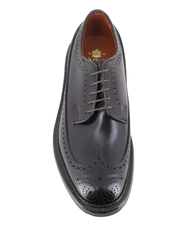 Alden Perforated Wingtip Derby | Brown | FARFETCH ZA