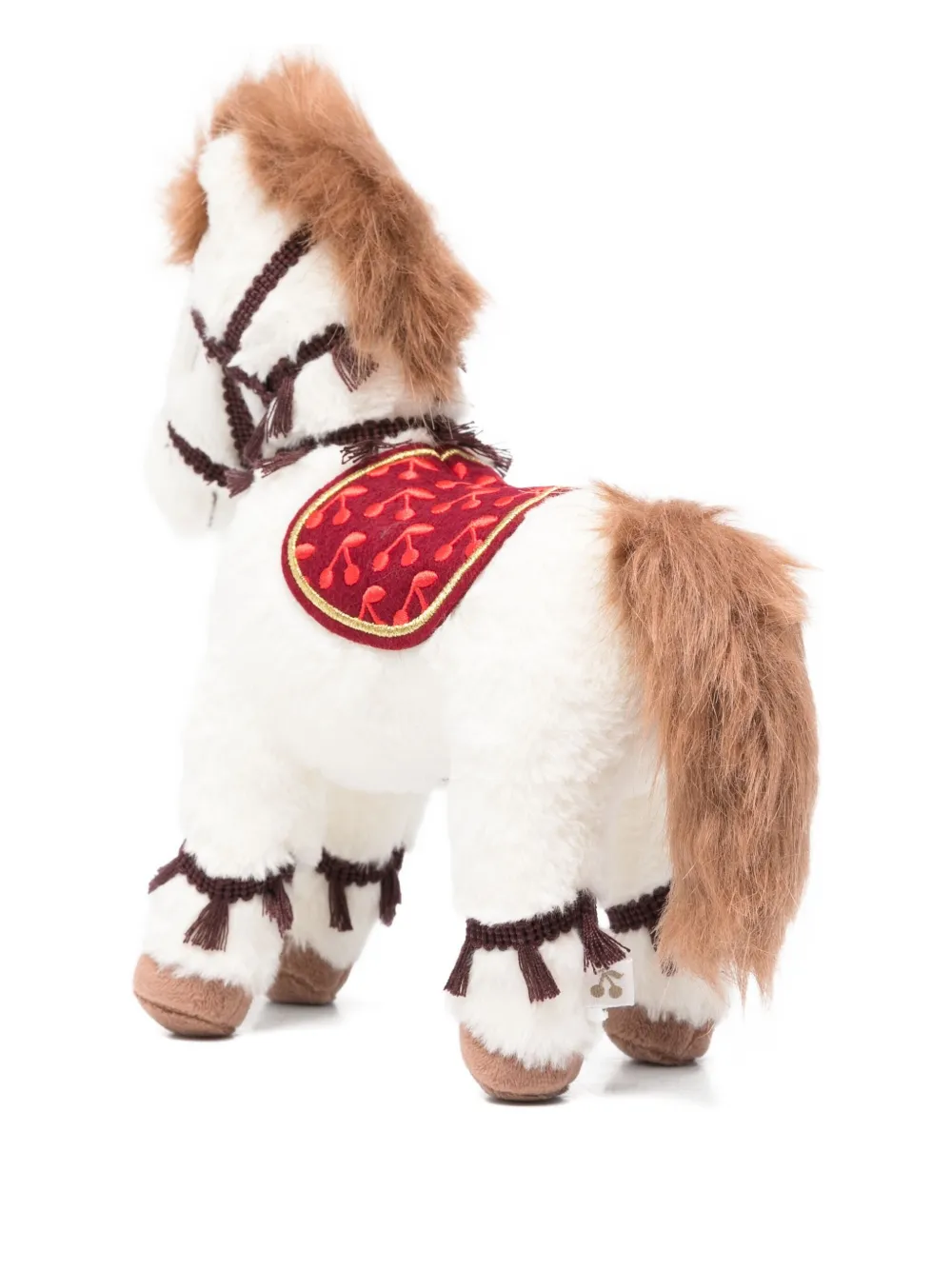 Bonpoint Zadel speelgoed met kwastjes Wit