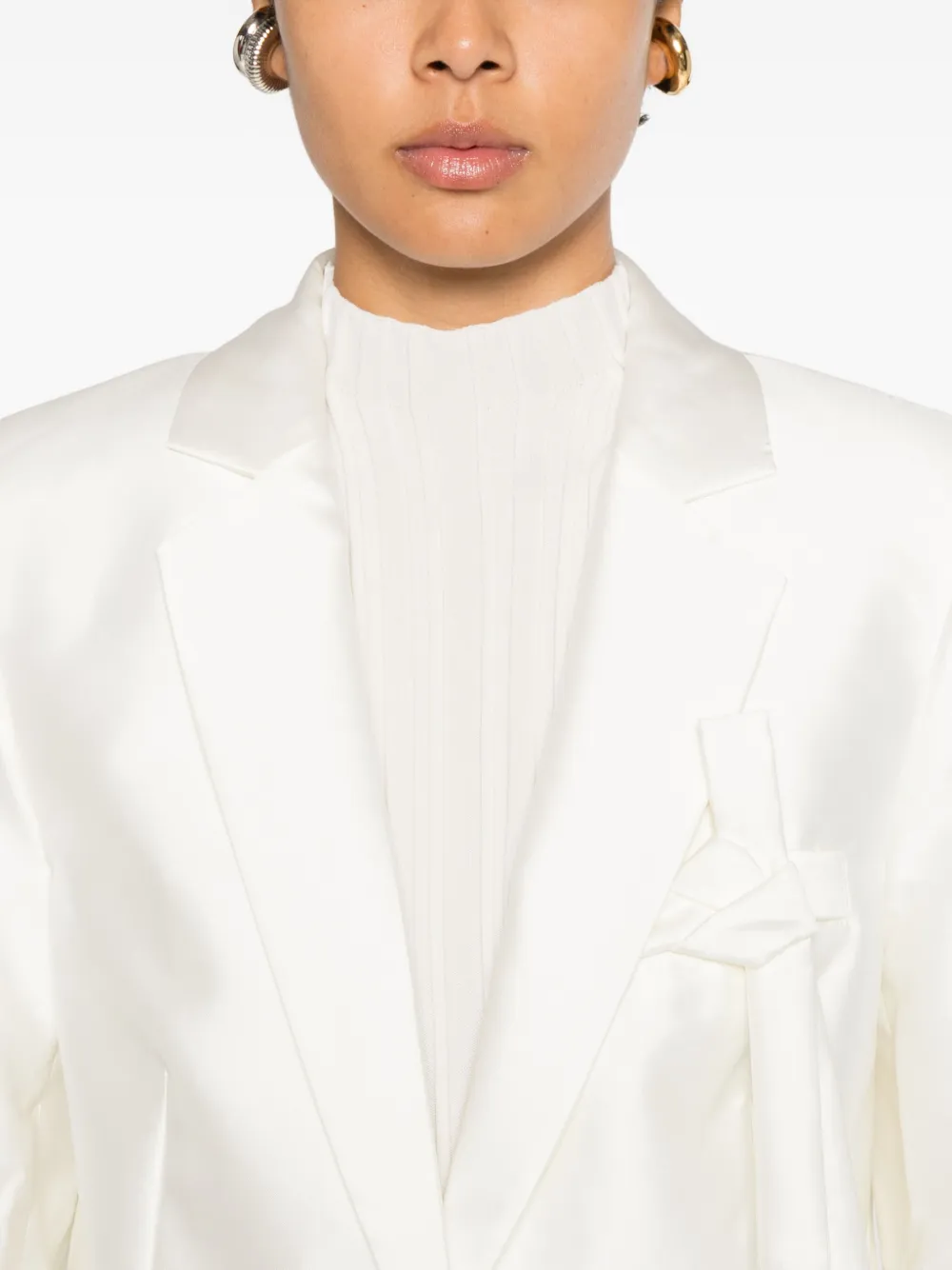 The Garment Button-fastening Blazer In White