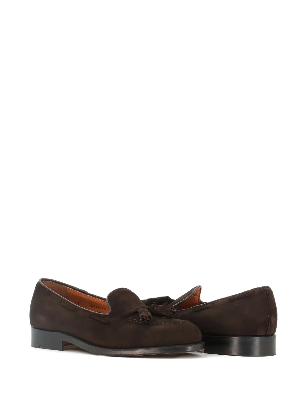 Alden Suède loafers met kwastjes - Bruin