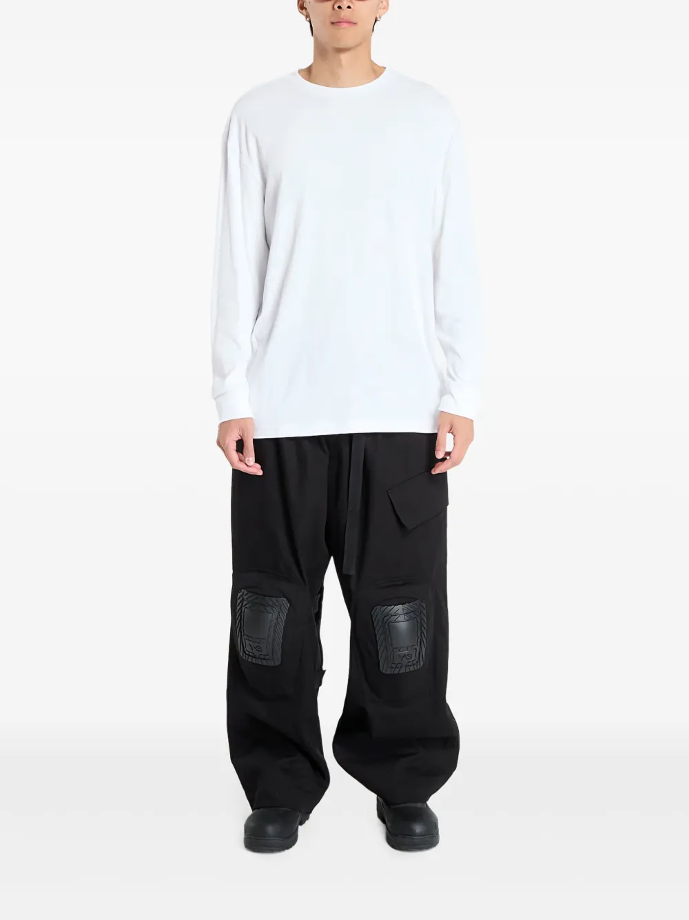 Y-3 pantalones cargo con parche Port | Pantalones anchos | Image 2