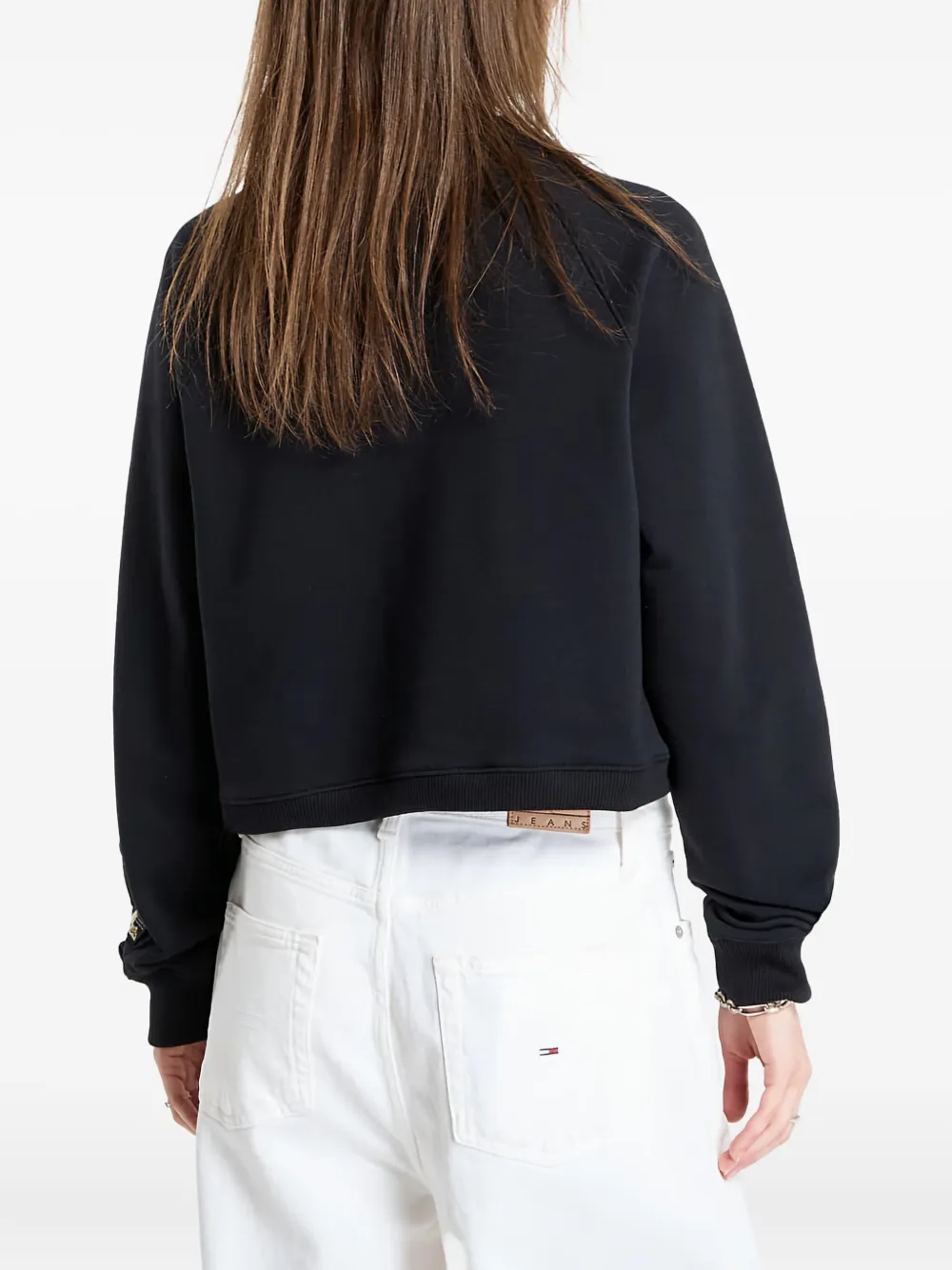 Columbia High Cascades Crop Sweatshirt In Black