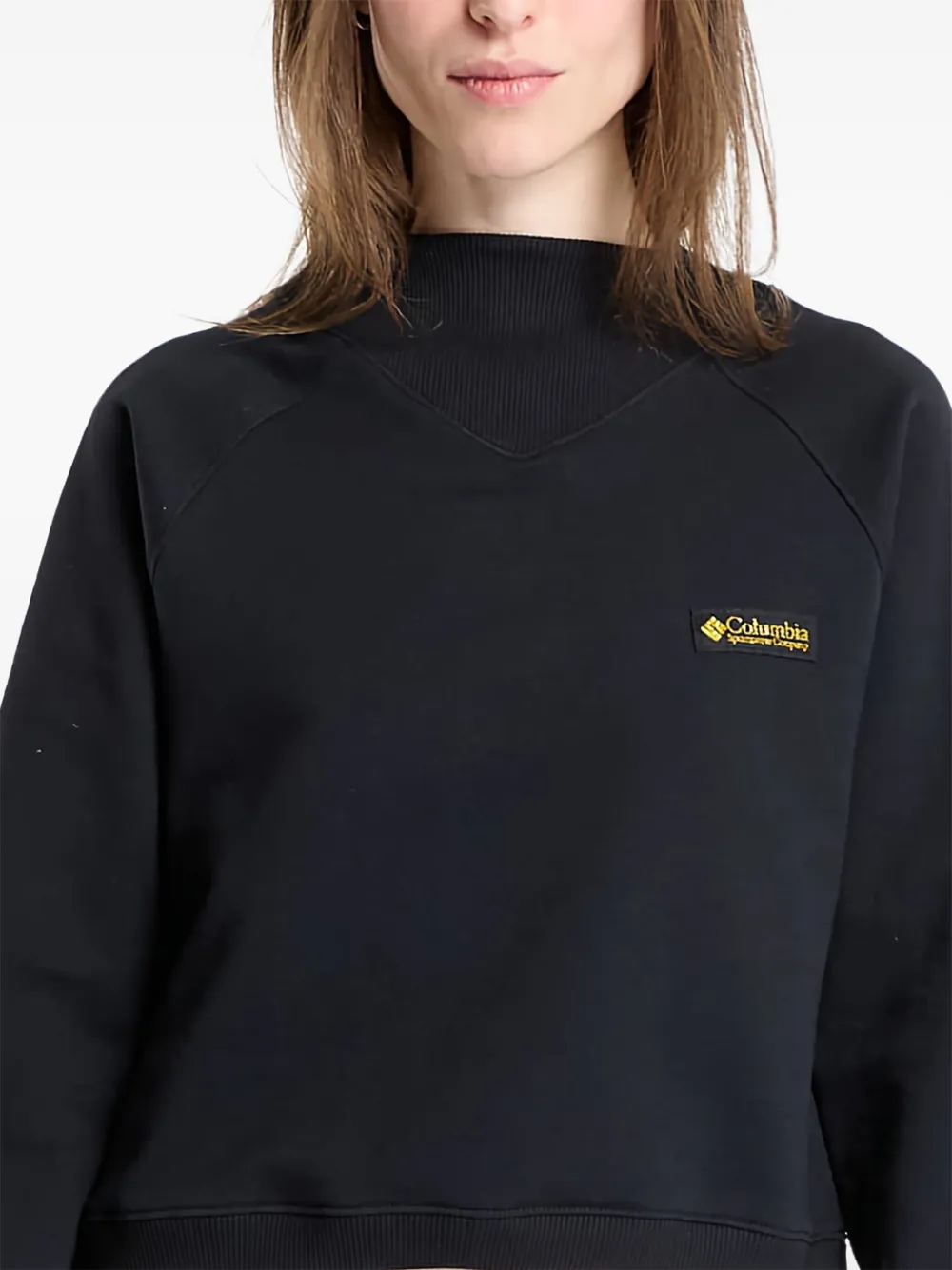 Columbia High Cascades cropped sweater Zwart