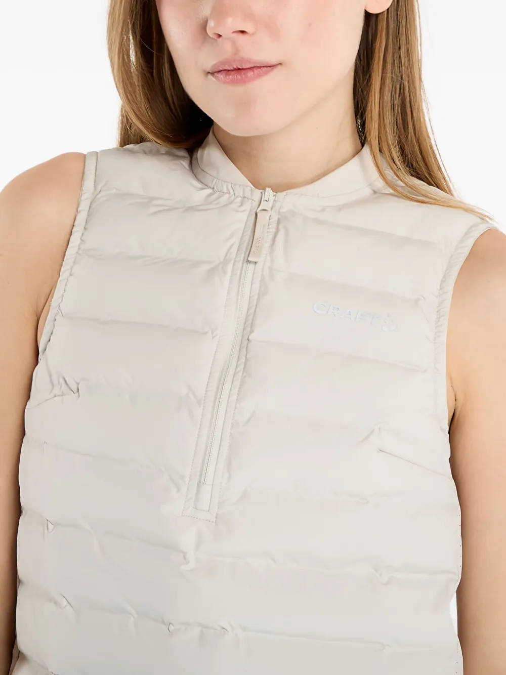 CRAFT Subz gewatteerde bodywarmer met rits Beige