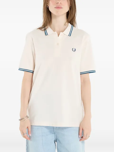 Fred Perry striped-trim polo shirt