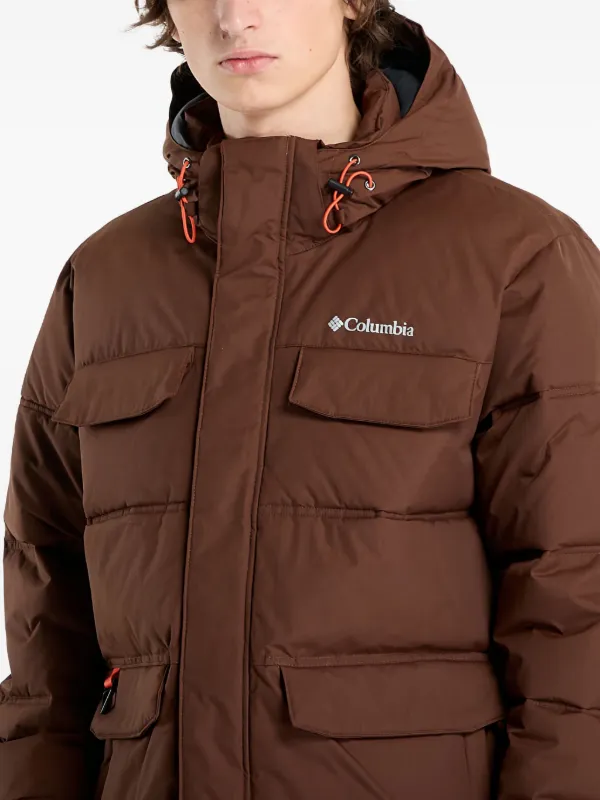 ジャケット・アウター Columbia hooded puffer jacket brown pink Columbia Jaqueta Landroamer™ Matelassê Com Capuz | Marrom